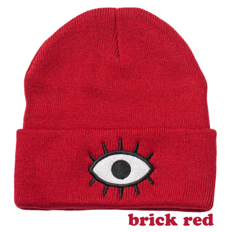 Wokeface Third Eye Beanie - Brick Red