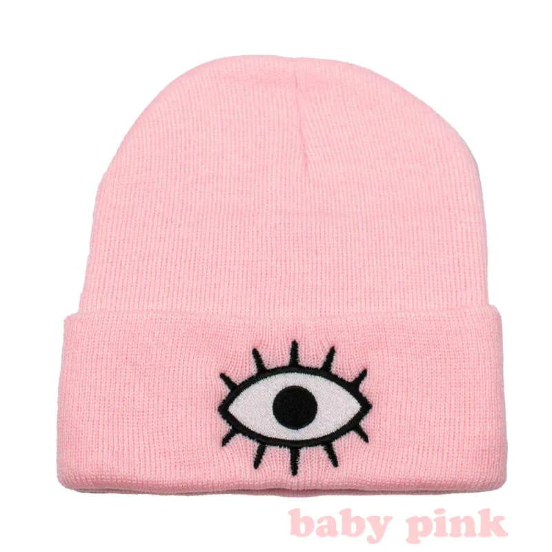 Wokeface Third Eye Beanie - Baby Pink
