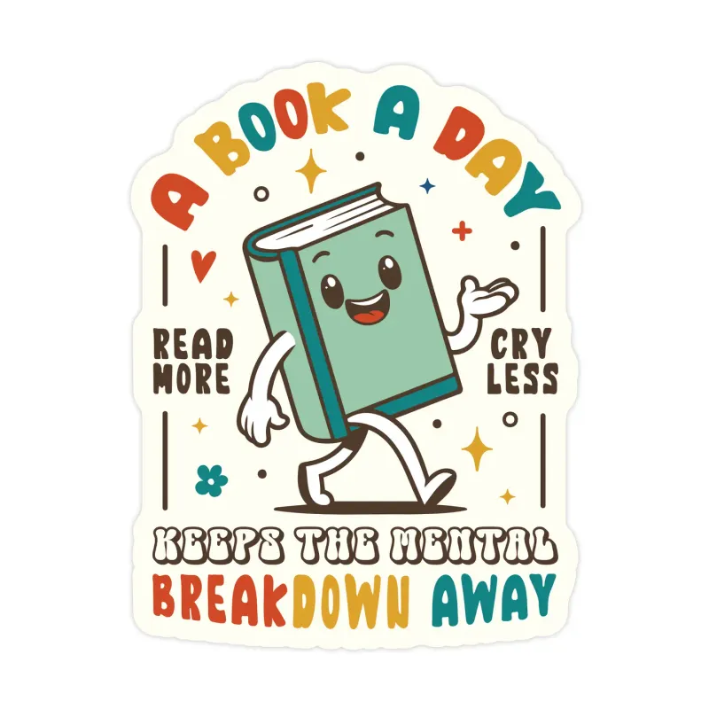 A Book A Day Sticker