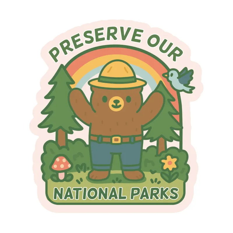 Preserve Our National Parks Sticker
