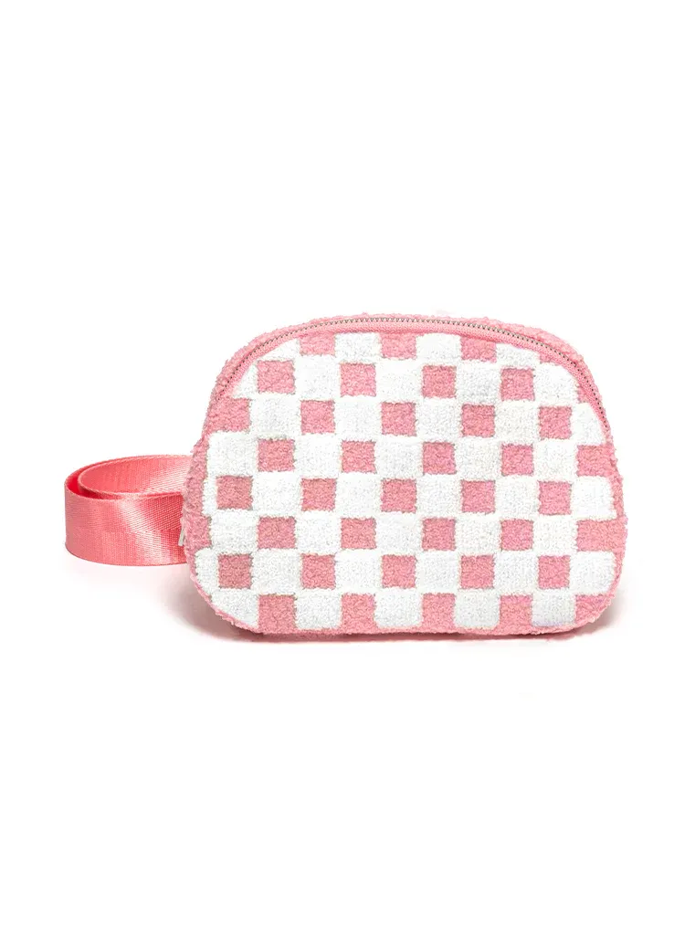 LR Pink Checkered Belt Bag