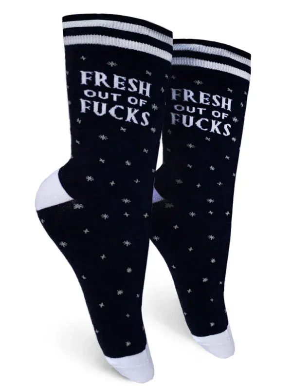 GT Fresh Out Of Fucks Women's Crew Socks