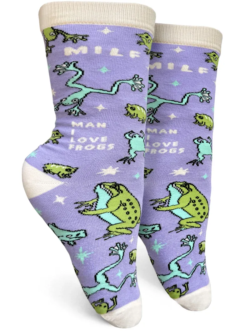 Man I Love Frogs Socks