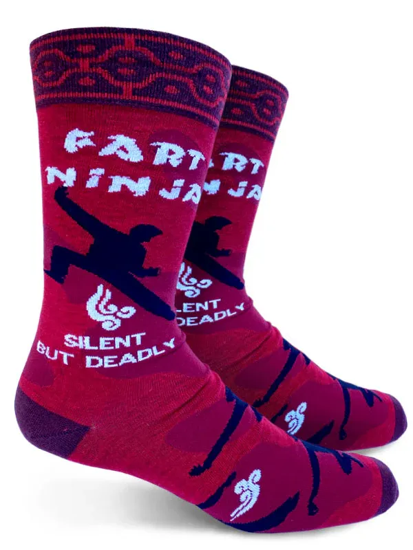 GT Fart Ninja Mens Crew Socks