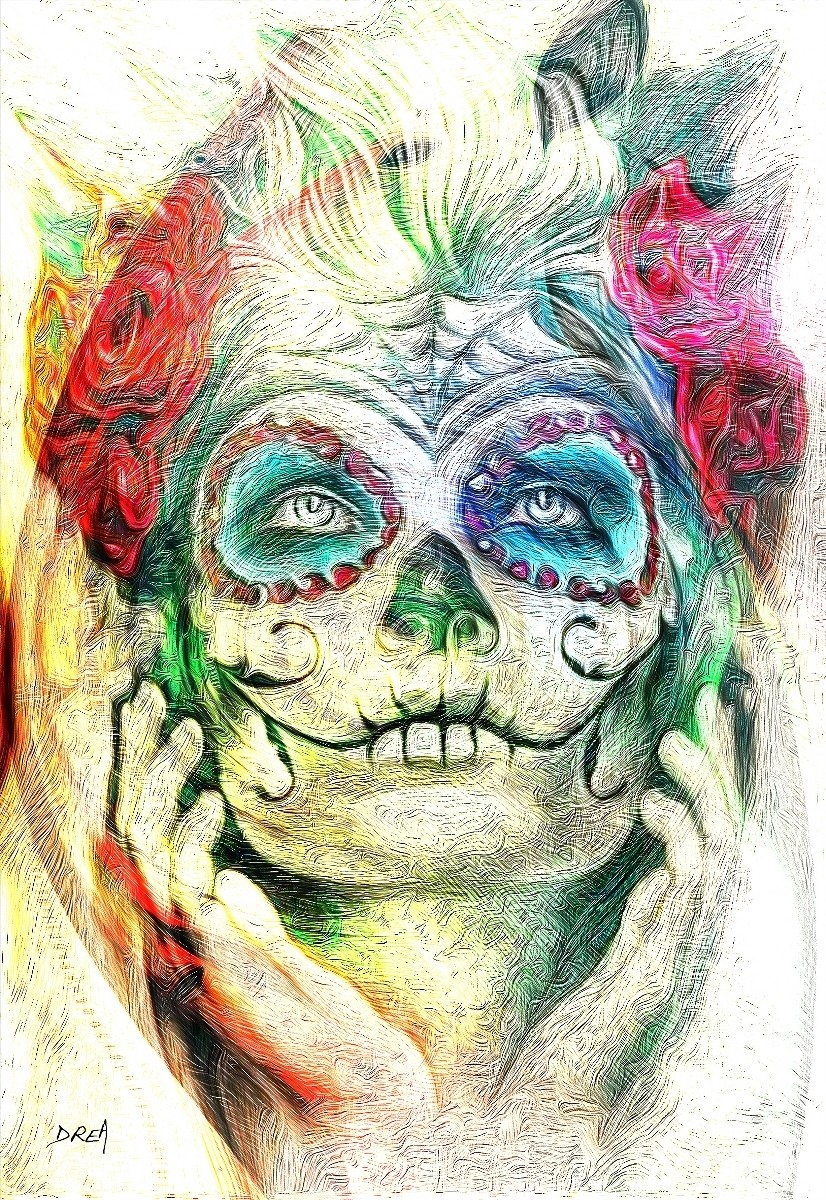 Sugar skull vanity 1
