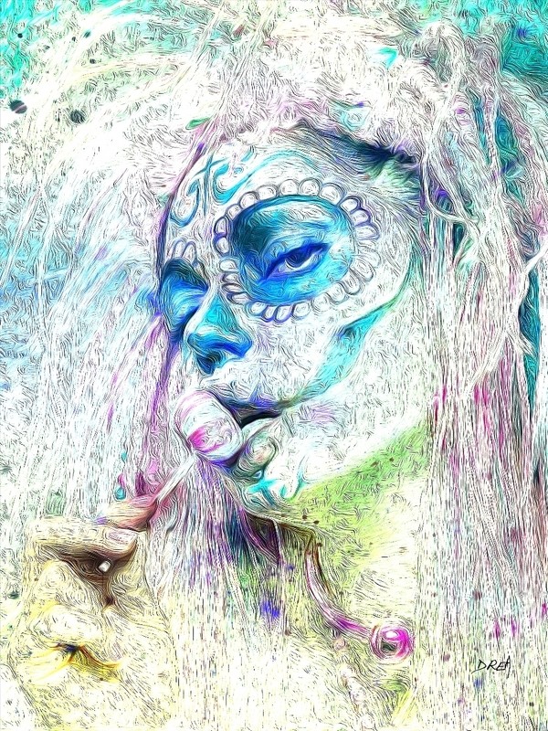 Sugar skull vanity 4