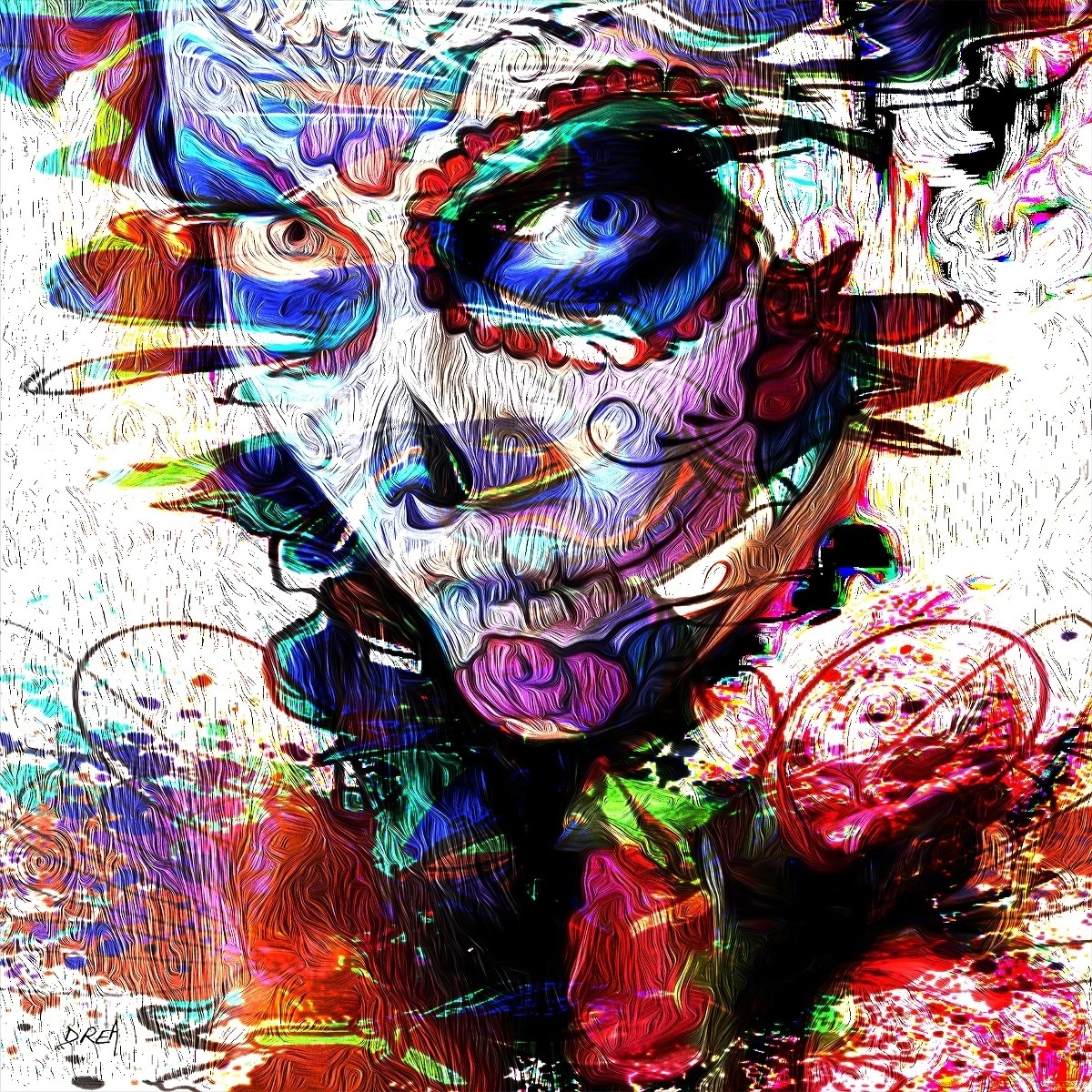 Sugar skull vanity 9