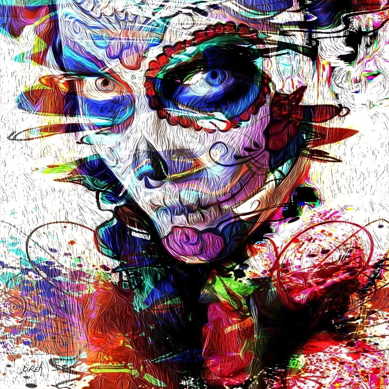 Sugar skull vanity 9