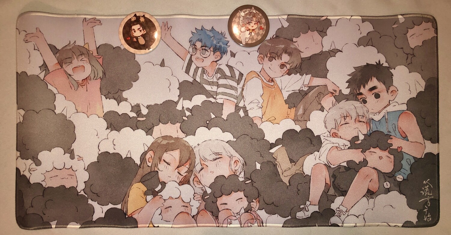 BL | Yaoi : Starting with a Lie Large Mousepad &amp; Badge