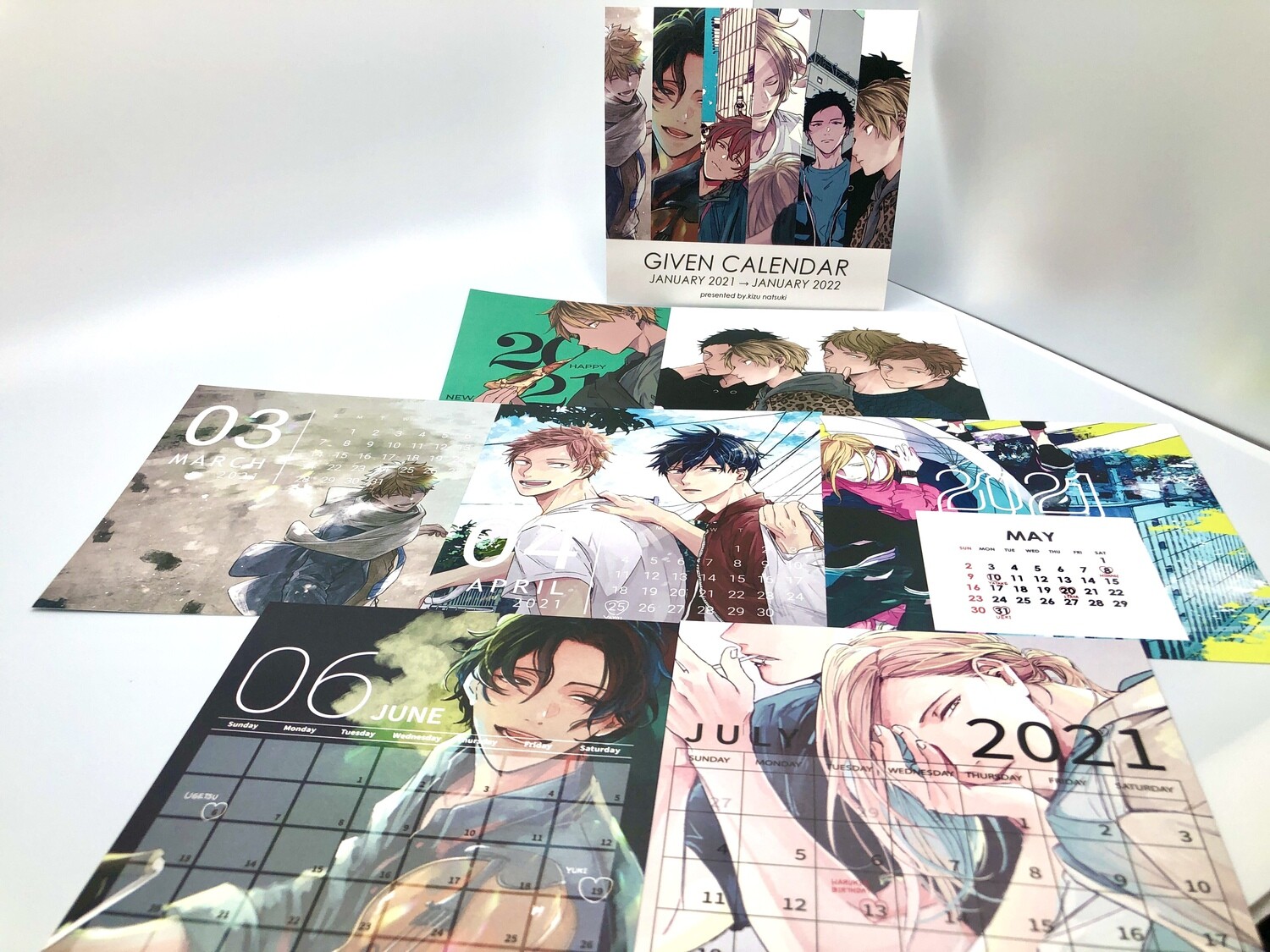 BL | Yaoi : Given 2021 Calendar Postcards