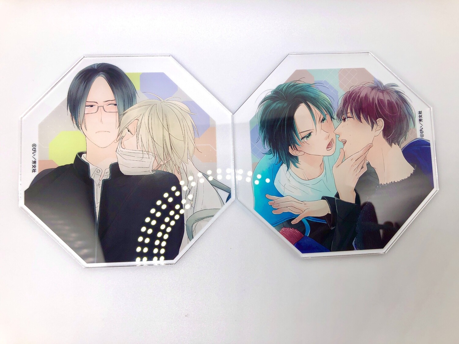 BL | Yaoi : Pii-sensei Acrylic Coaster Set