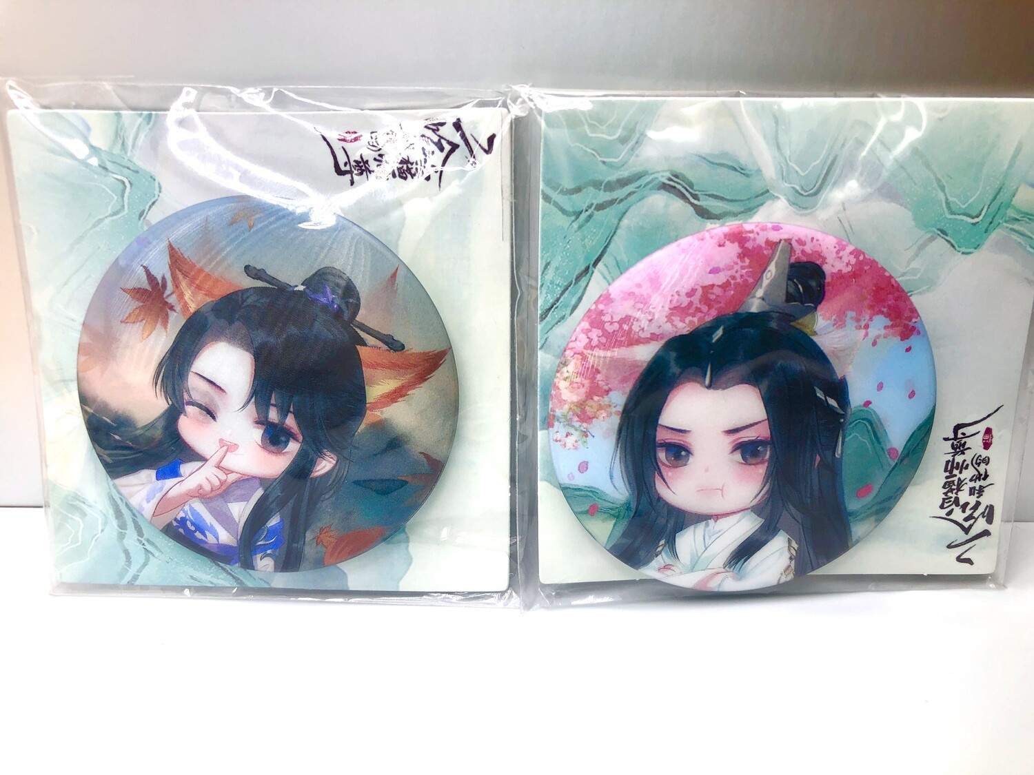BL | Yaoi : Erha/The Husky &amp; his White Cat Shizun Badge Set