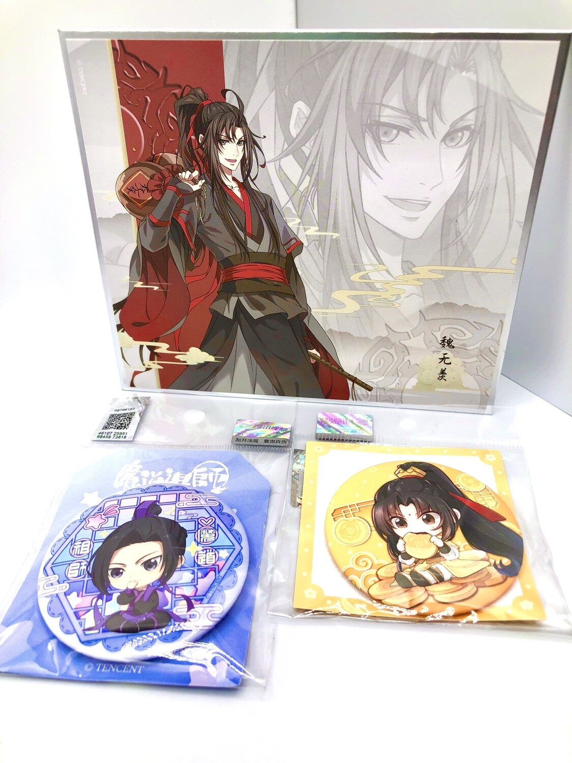 BL | Yaoi : Mo Dao Zu Shi Mini Artboard &amp; Badge Bundle