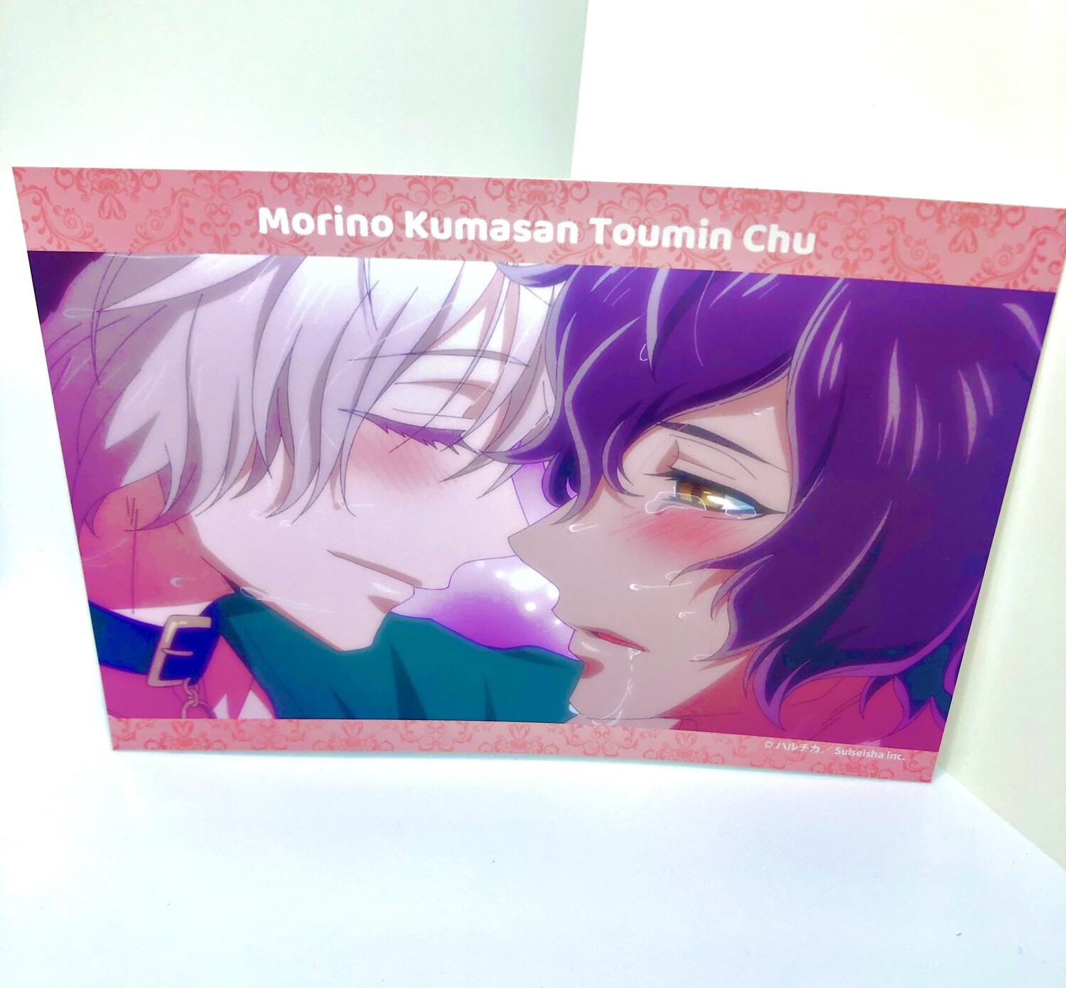 BL | Yaoi : Caressing the Nipples of My Hibernating Bear photo card print