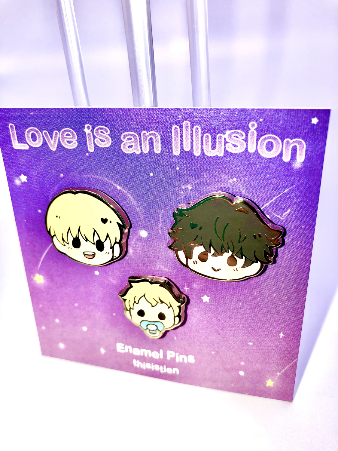 BL | Yaoi : Love is an Illusion Enamel pins