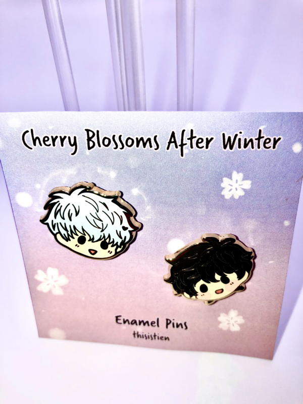BL | Yaoi : Cherry Blossom After Winter Enamel pins