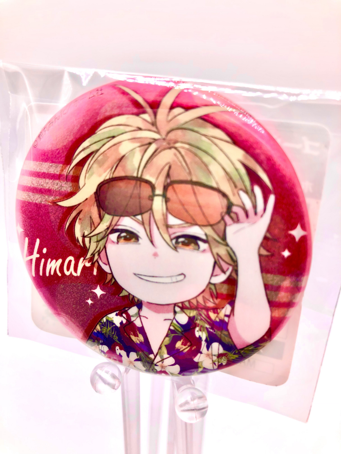 BL | Yaoi : Golden Sparkle Hologram badge