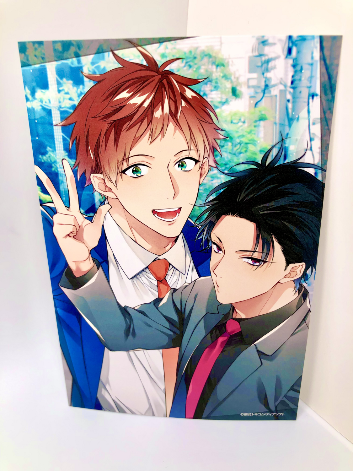 BL | Yaoi : Pink Heart Jam Acrylic plate