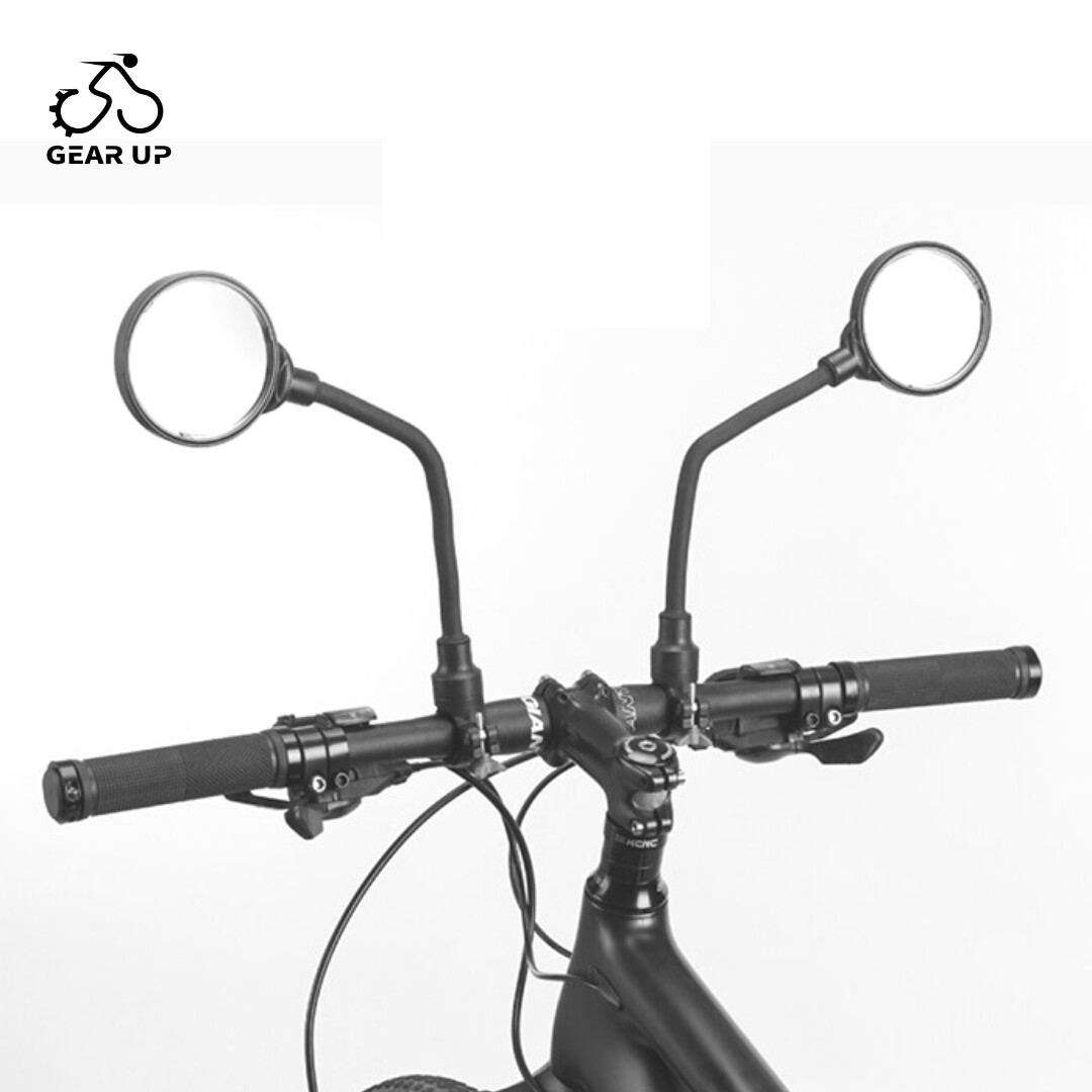 ROCKBROS Bike Mirror Handlebar Mount Safe Rear View Mirror Adjustable ...