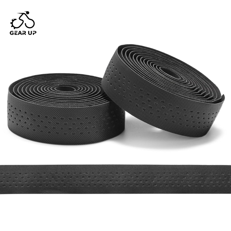 ROCKBROS Bike Handlebar Tape for Road Bike Grip Tape Bicycle Handlebar Grip Tape Wrap Black