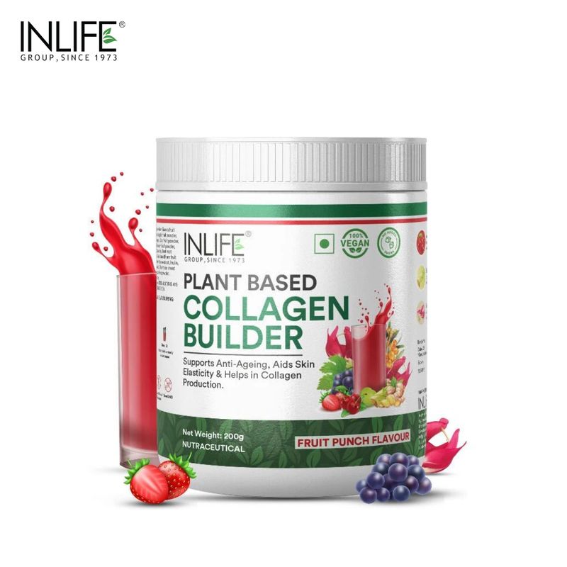 Inlife Plant-Based Collagen Builder 200g - Fruit Punch