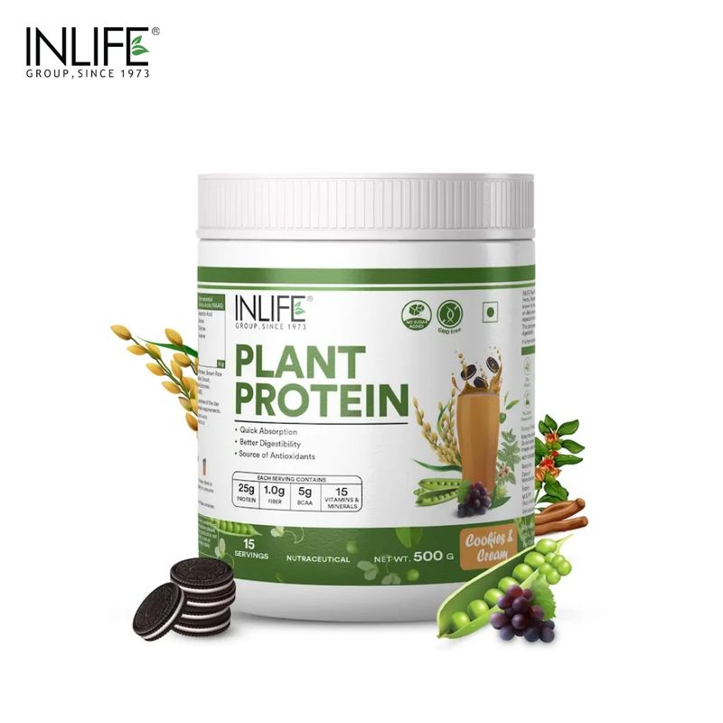 Inlife Plant Protein 500g - cookie &amp; cream