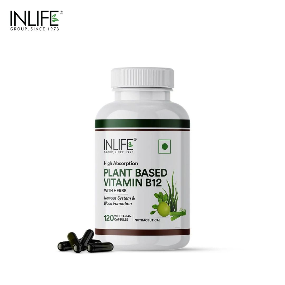Inlife Plant-Based Vitamin B12 - 120 capsules