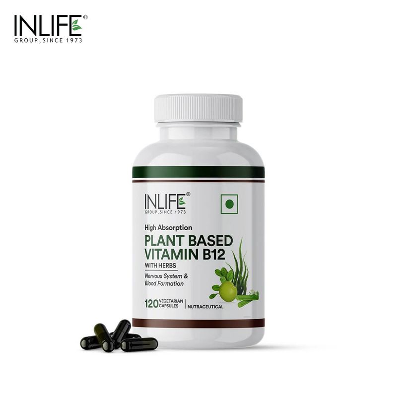 Inlife Plant-Based Vitamin B12 - 120 capsules