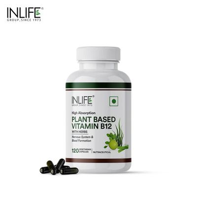 Inlife Plant-Based Vitamin B12 - 120 capsules