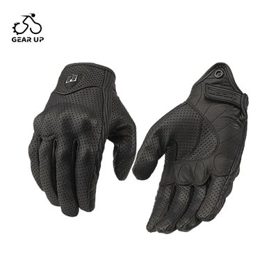 Motorbike Leather Full Finger Gloves