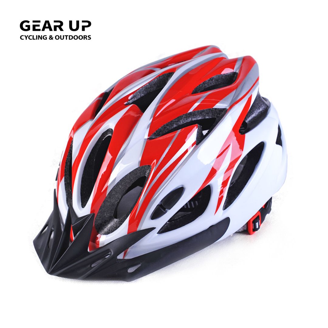 Adjustable Bicycle Helmet - Red