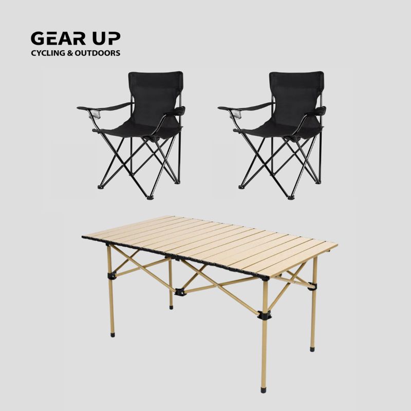 Camping Table + 2 Chairs Package