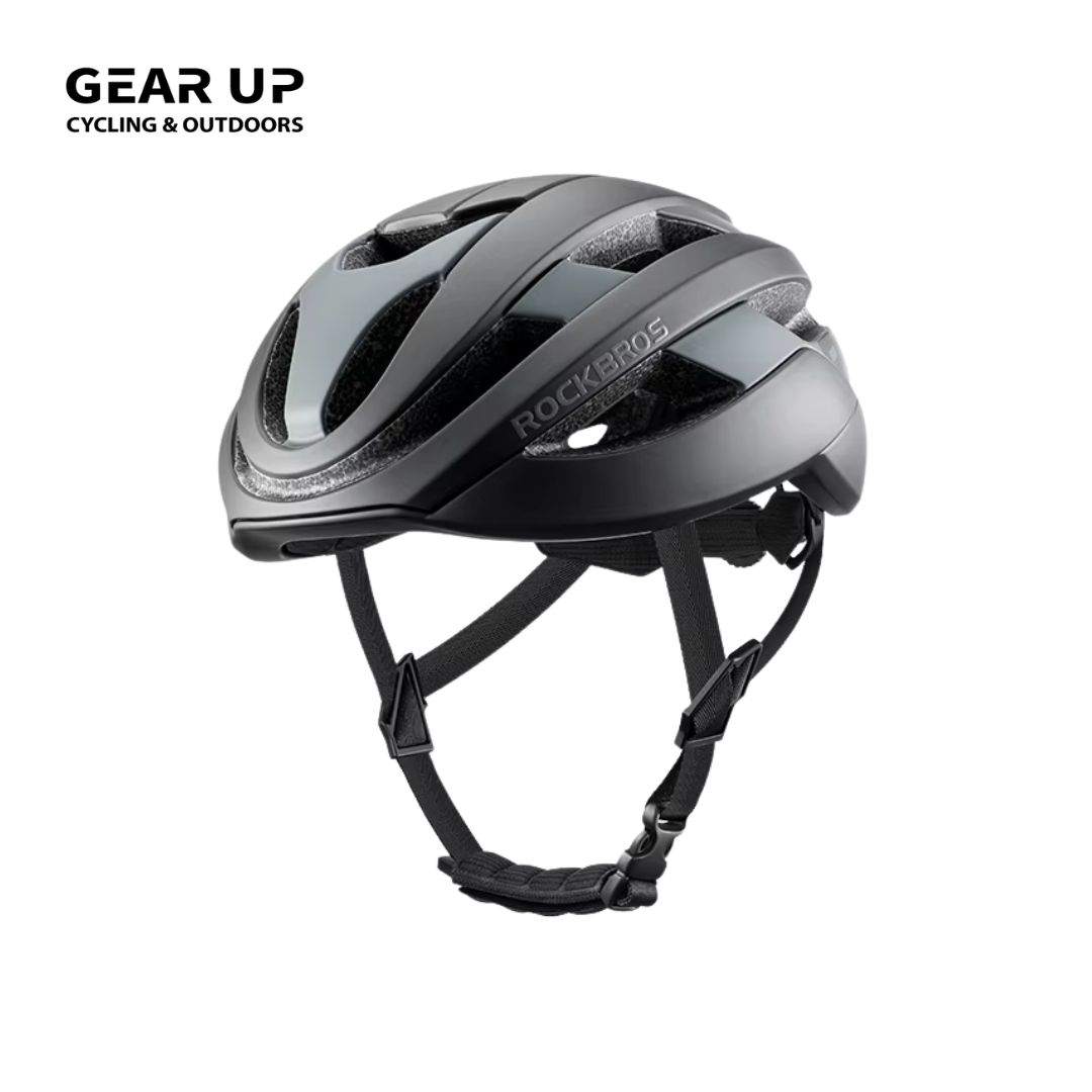 Rockbros Gravel Cycling Helmet - Matte Black