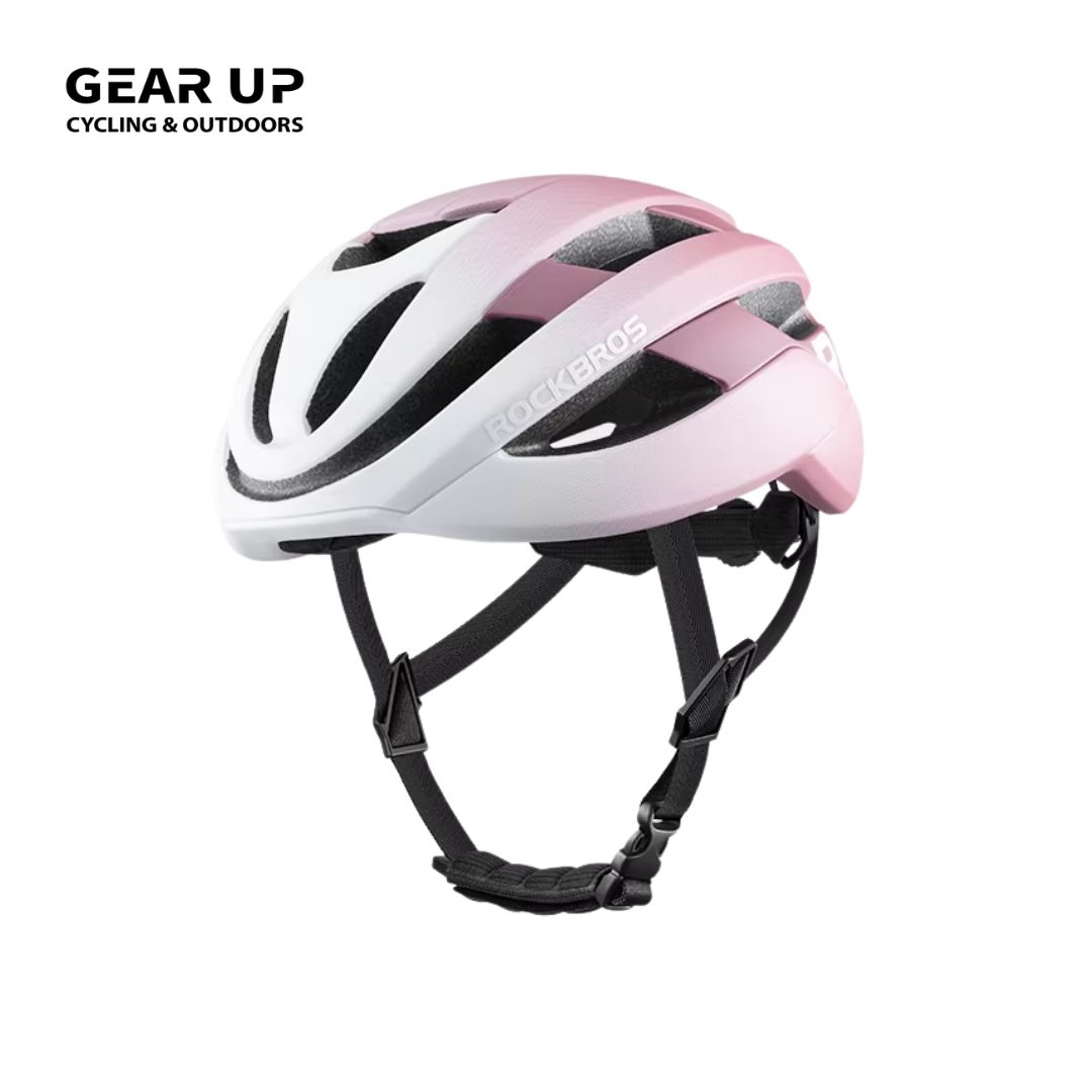 Rockbros Gravel Cycling Helmet - Pastel Pink