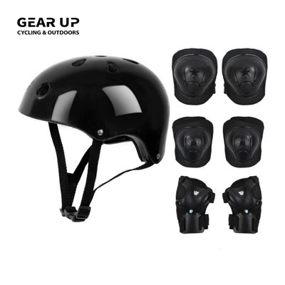 Kids Helmet &amp; Protective Pads (2-8yr) - Black