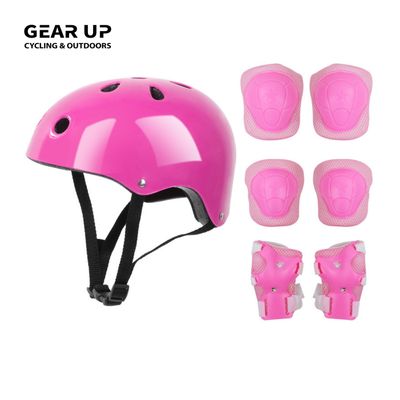 Kids Helmet &amp; Protective Pads (2-8yr) - Pink
