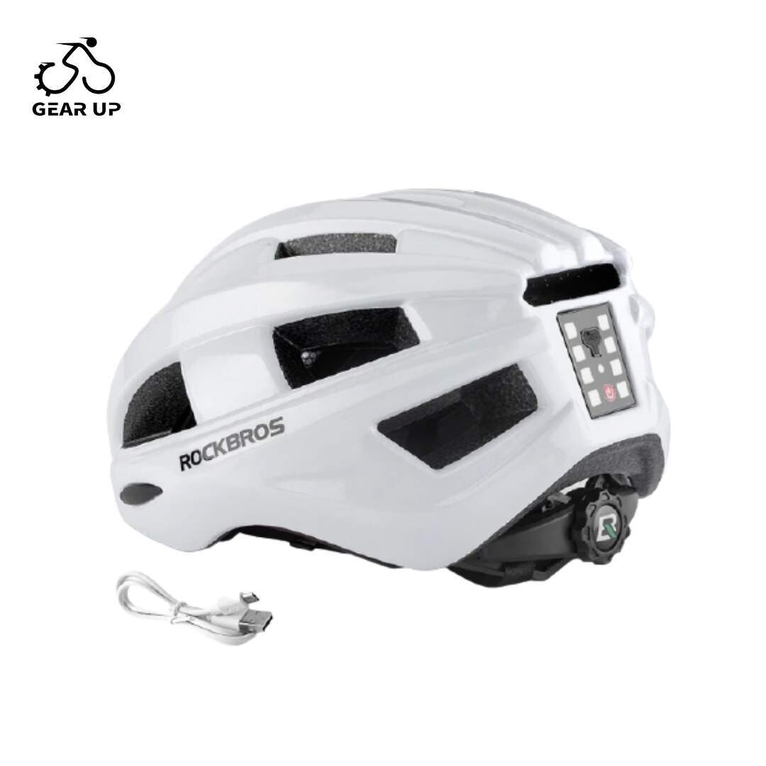 Rockbros Smart Bicycle Helmet White