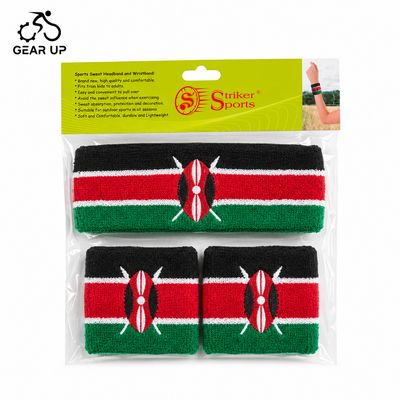 Kenya Sports Headband/Wristband Set