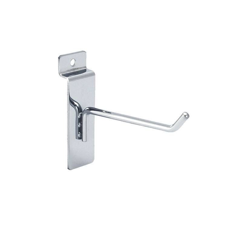 Chrome Slat Wall Hook Pack of 10