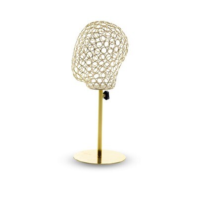 Gold Mesh Mannequin Head