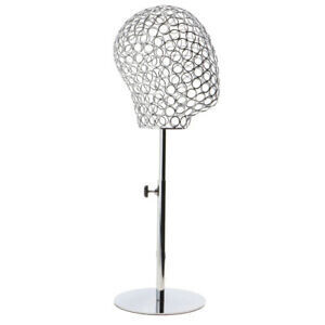 Silver Mesh Mannequin Head