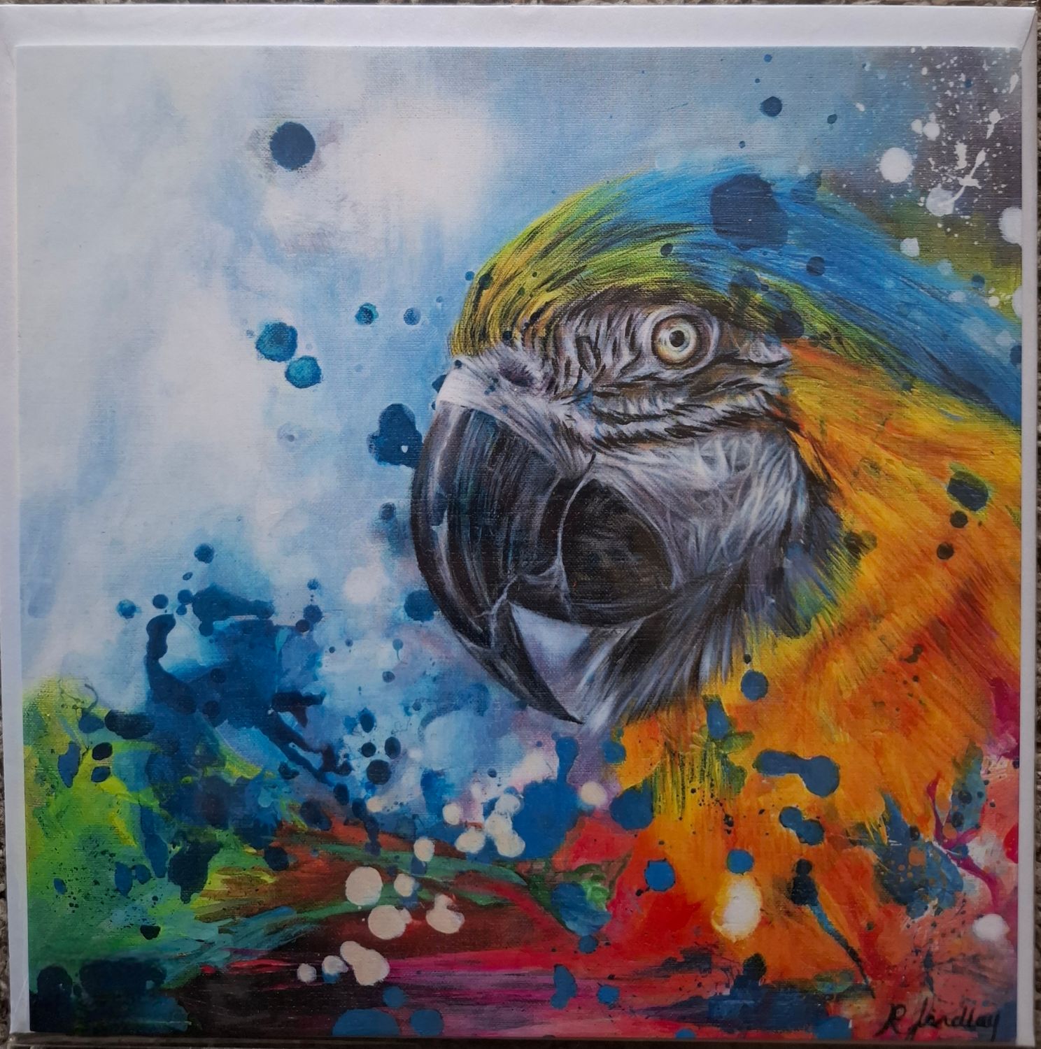 'Before the Flight' Square Greetings Card