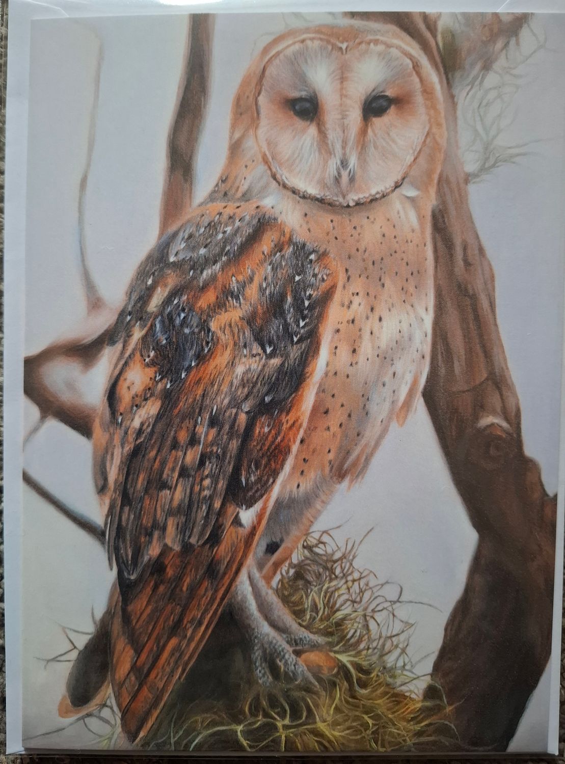 Silent Guardian, Portrait,  Rectangle Greetings Card