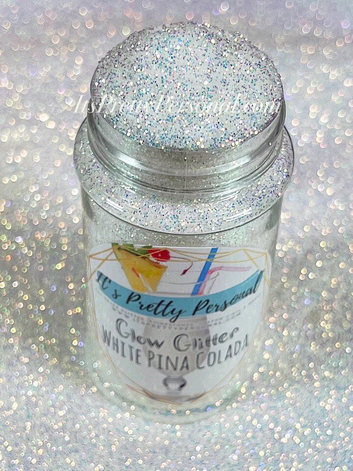 “White Pina Colada&quot;- GLOW Illumination Glitter Mix