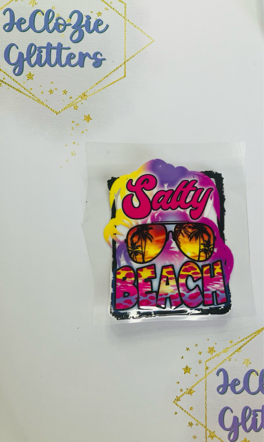 SALTY BEACH V2- UV DTF TRANSFER