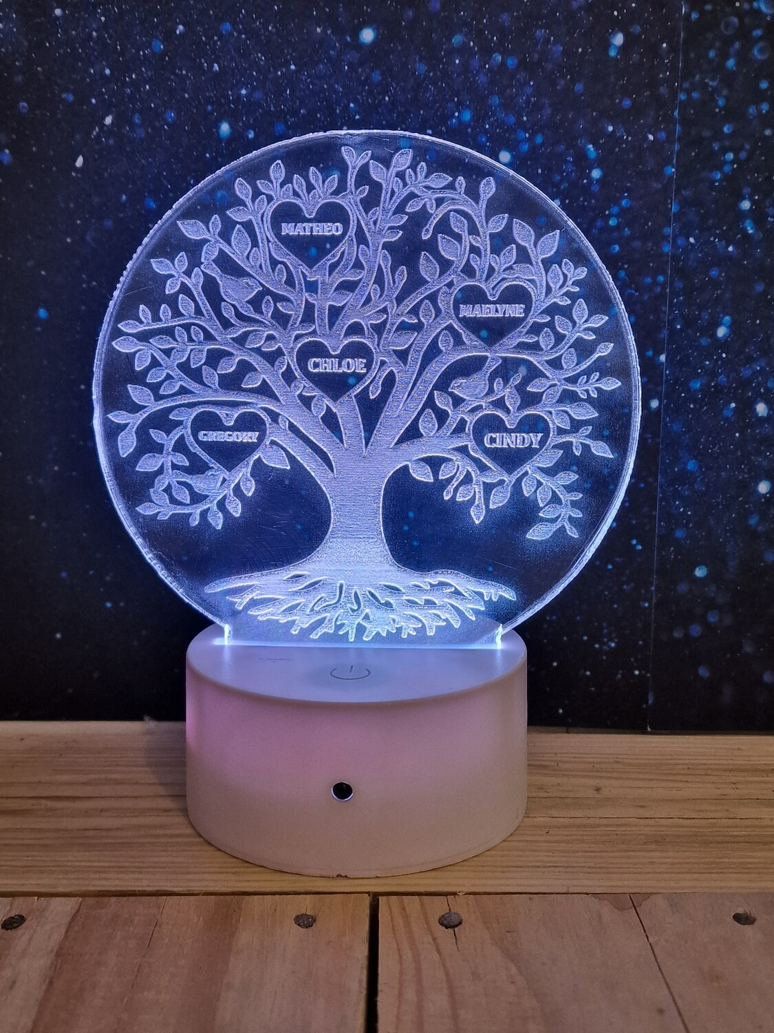 Lampe à base lumineuse