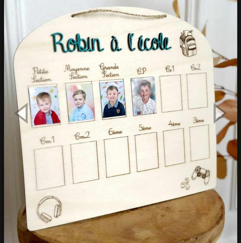 Cadre école avec photo