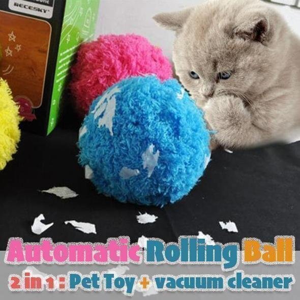 2 in 1 Pet Toy &amp; vacuumcleaner - Automatic Rolling Ball