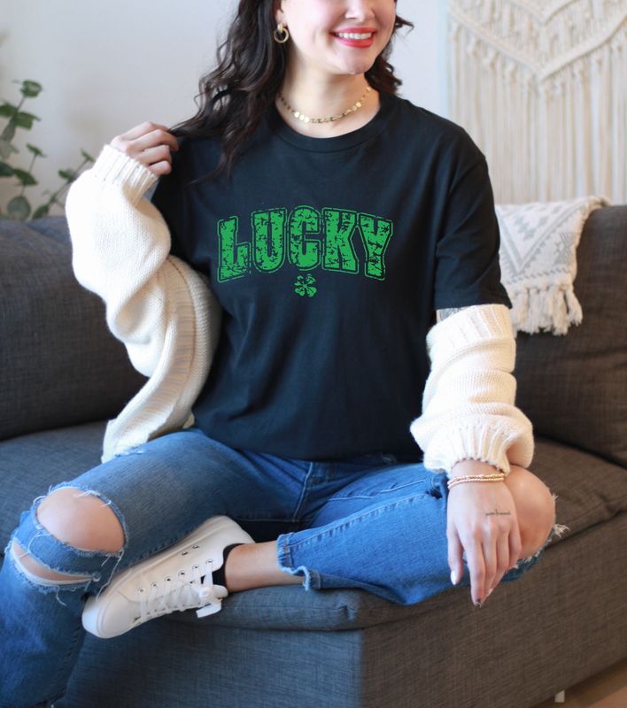 Distressed Lucky Tee
