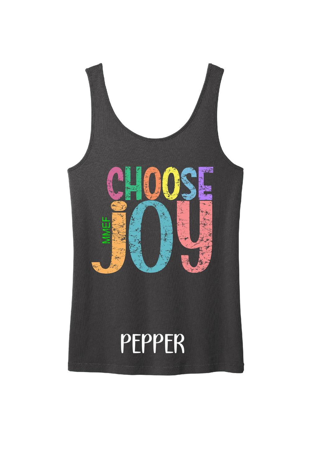 2025 Women&#39;s Distressed Choose Joy Summer Tank